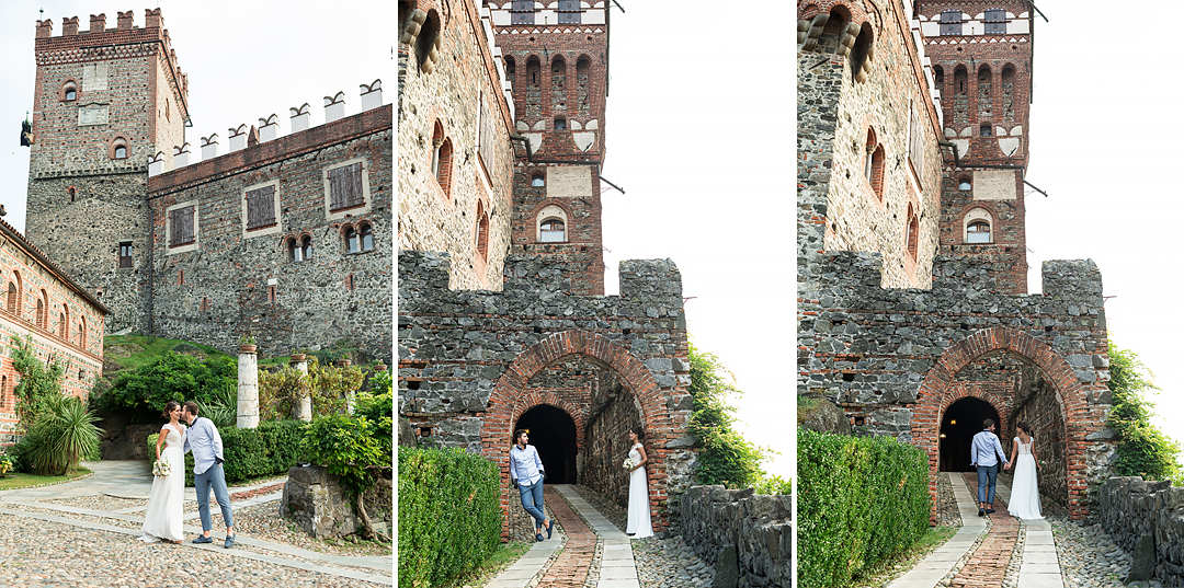 medieval castle in italy piedmont