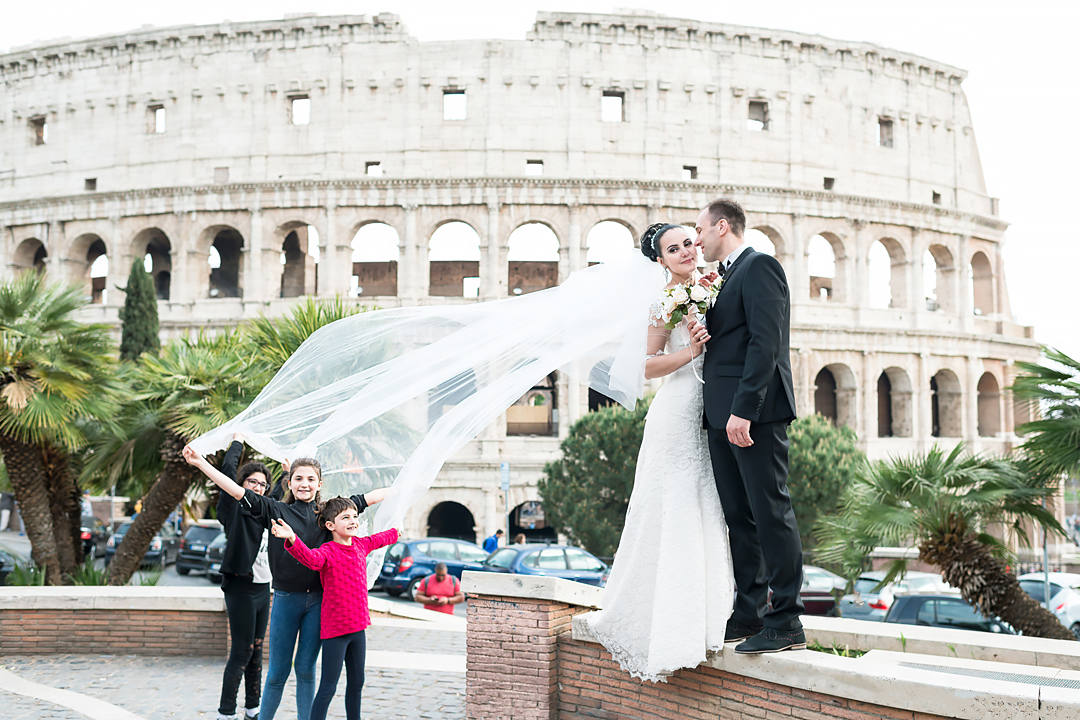 wedding colosseum rome